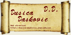 Dušica Dašković vizit kartica